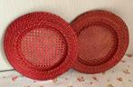 Boho onderbord Birma riet bord retro, 2 stuks, Ophalen of Verzenden, Zo goed als nieuw, Bord