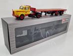 WSI Scania L110 Klomp met vlakke oplegger - Nieuw - 1:50, Hobby en Vrije tijd, Modelauto's | 1:50, Ophalen of Verzenden, Nieuw