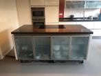 SieMatic kookeiland incl inductie en afzuigkap + bovenkasten, Ophalen, Gebruikt, Wit, Overige typen