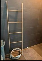 Bamboe Ladder Badkamer - Zo Goed Als Nieuw!, Ophalen, Zo goed als nieuw, Beige, Handdoekenrek