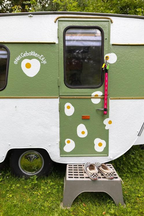Otten zwerver 1964 oldtimer caravan vrolijk gepimpt, Caravans en Kamperen, Caravans, Particulier, tot en met 2, tot 500 kg, Rondzit