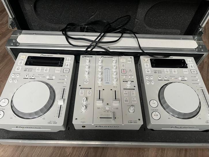 Pioneer CDJ350 & DJM350 DJ Set - Wit, Muziek en Instrumenten, Dj-sets en Draaitafels, Gebruikt, Dj-set, Pioneer, Ophalen