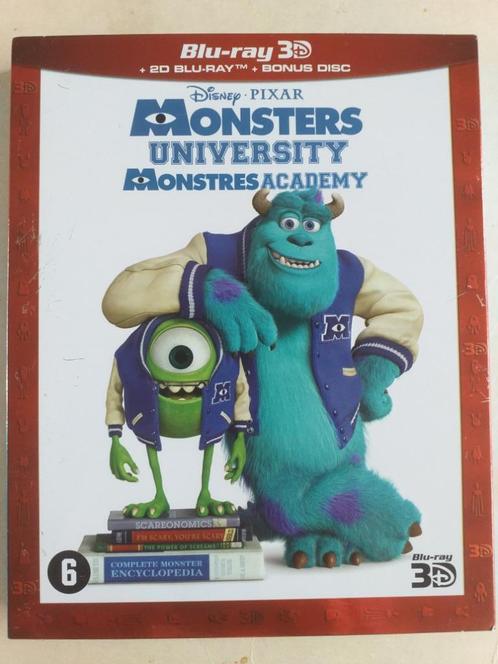 Monsters University 3D / 3D Bluray + 2x Blurays *Nieuw*, Cd's en Dvd's, Blu-ray, Nieuw in verpakking, Tekenfilms en Animatie, 3D