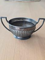Antieke Art Deco Mappin & Webb verzilverde suikerpot €29, Antiek en Kunst, Antiek | Goud en Zilver, Ophalen of Verzenden, Zilver