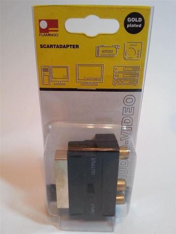 Flamingo Scart S-VHS / AV Adapter - Gold Plated [NIEUW] beschikbaar voor biedingen
