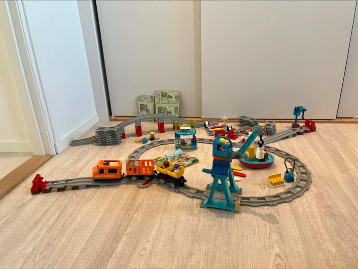 3 Duplo sets treinen 10875, 10882 en 10872, Kinderen en Baby's, Speelgoed | Duplo en Lego, Zo goed als nieuw, Duplo, Ophalen