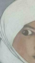 Tekening pastel arabisch meisje Jolande van Kessel, Antiek en Kunst, Ophalen