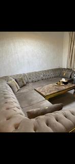 Luxe modulaire hoekbank (5-delig) – zo goed als nieuw, Huis en Inrichting, Ophalen of Verzenden, Zo goed als nieuw, Stof, Modern / Luxe