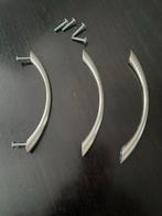 Zilverkleurige Handgrepen (3 stuks)128 mm, Ophalen of Verzenden, Gebruikt