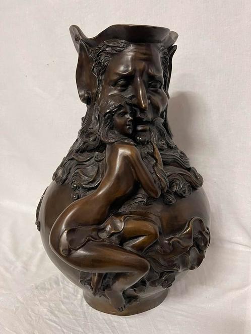 Bronzen Art Nouveau /Jugendstil / Ard Deco Bronzen 53 cm !, Antiek en Kunst, Antiek | Koper en Brons, Ophalen