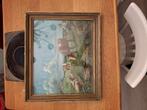 Vintage Prent met Koeien in Lijst, Ophalen
