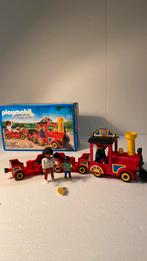 Playmobil treintje met poppetjes en doos Zie foto’s, Kinderen en Baby's, Ophalen of Verzenden, Gebruikt