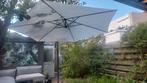Intratuin zweefparasol Milano wit 80+UV D 300 cm, Ophalen, Zo goed als nieuw, Zweefparasol