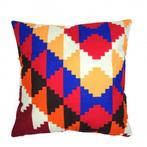 Kussenhoes Colourful aztec linnenlook 45 x 45 cm, Huis en Inrichting, Woonaccessoires | Kussens, Dekussenkraam@gmail.com, Overige kleuren