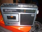 TRANSISTOR RADIO MET CASSETTERECORDER, Ophalen of Verzenden, Gebruikt, Transistorradio