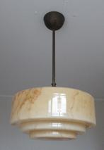 Antieke hanglamp van gemarmerd glas, Antiek en Kunst, Ophalen