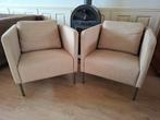 Ekerö stoelen van Ikea Beige in zeer nette staat., Huis en Inrichting, Fauteuils, Ophalen, Zo goed als nieuw, 75 tot 100 cm
