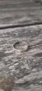 Aparte hexagon ring van 925 zilver, Verzenden, Dame of Heer, Zilver, Zilver