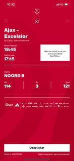 Ajax kaartje, Eén persoon