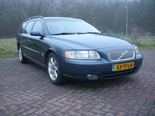 Volvo V70 2.4 D5 136KW EDITION Automaat Clima 2006 Blauw, Auto's, Volvo, Bedrijf, V70, ABS, Airbags, Airconditioning, Bluetooth