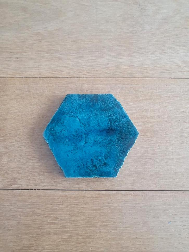Baldosas hexagon tegels groen/blauw 10,5 bij 12 cm, Doe-het-zelf en Verbouw, Tegels, Nieuw, Wandtegels, Keramiek, Minder dan 20 cm