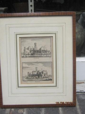 HUIS SPANGEN (Overschie) Orig Dubbele Kopergravure Rademaker beschikbaar voor biedingen