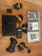 PlayStation 2, Spelcomputers en Games, Ophalen of Verzenden, Zo goed als nieuw, Zwart, Met 1 controller