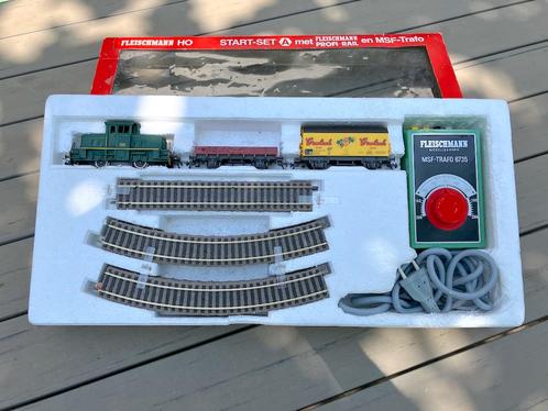 Fleischmann 6305A startset met Profi-rail en MSF trafo - H0, Hobby en Vrije tijd, Modeltreinen | H0, Gebruikt, Treinset, Gelijkstroom
