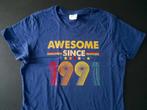 T-Shirt Awesome since 1991, nieuw, Kleding | Dames, T-shirts, Nieuw, Blauw, Maat 36 (S), Korte mouw