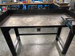 Robuuste Stalen werkbank / lastafel, Ophalen, Gebruikt, 170 cm of meer, Bankschroef