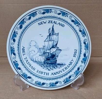 Herdenking wandbord Abel Tasman Australië Royal Goedewaagen, Antiek en Kunst, Antiek | Wandborden en Tegels, Ophalen of Verzenden