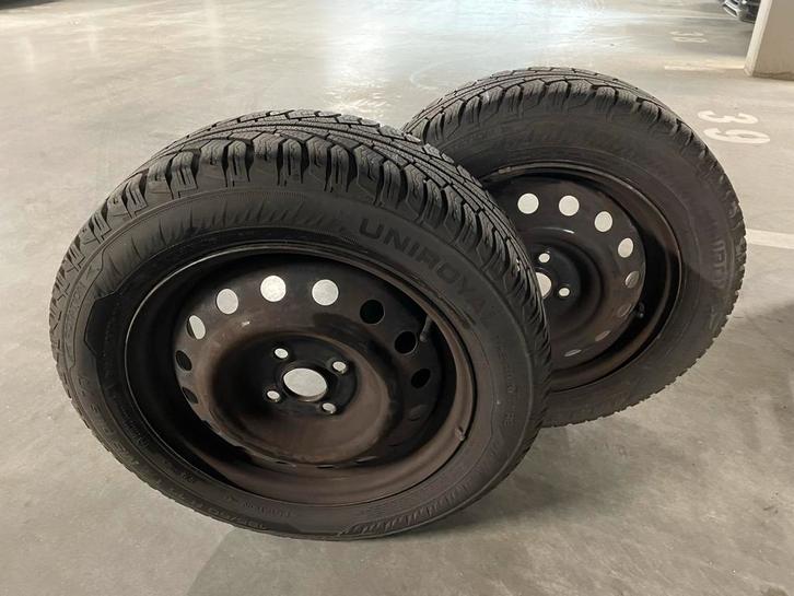 Winterbanden met velg - Uniroyal / Continental, Auto-onderdelen, Banden en Velgen, Banden en Velgen, Winterbanden, 15 inch, 195 mm