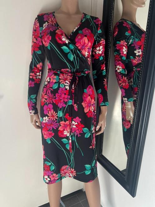 KING LOUIE    gebloemde jurk  MAAT S  NIEUW, Kleding | Dames, Jurken, Nieuw, Maat 36 (S), Blauw, Knielengte, Ophalen of Verzenden