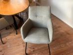 Fantastische De Bommel eetkamerstoelen 6x, Huis en Inrichting, Ophalen, Gebruikt, Blauw, Metaal