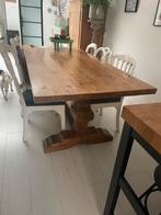 Klooster tafel eikenhout, Huis en Inrichting, Tafels | Eettafels, Eikenhout, 200 cm of meer, Zo goed als nieuw, Vijf personen of meer