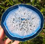 Agaat met Bergkristal schijf edelsteen Agaatschijven stenen, Ophalen of Verzenden, Mineraal