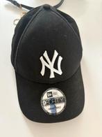 Zwarte NY pet, met stickers, New York Yankees, Ophalen of Verzenden, Zo goed als nieuw, One size fits all