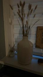 Creme vaas met takken, Ophalen of Verzenden, Zo goed als nieuw, Overige kleuren, Minder dan 50 cm