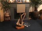 Lamp van hout hoogte 86 cm, Ophalen, Nieuw, Hout, 75 cm of meer