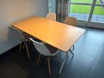 Eettafel met 4 design stoelen, Ophalen, 50 tot 100 cm, Zo goed als nieuw, Vier personen