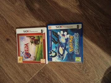 Pokémon Alpha Sapphire & Zelda Ocarina of Time 3DS beschikbaar voor biedingen