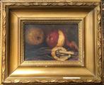 Schilderijtje fruitstilleven van A.J. Gosman uit 1901, Antiek en Kunst, Kunst | Schilderijen | Klassiek, Ophalen of Verzenden