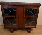 Opknapper vintage theekastje glas in lood, Ophalen of Verzenden