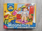 MAGNETICS - AANKLEED POPPEN - JONGEN EN MEISJE, Ophalen of Verzenden, 10 tot 50 stukjes, Gebruikt, 2 tot 4 jaar