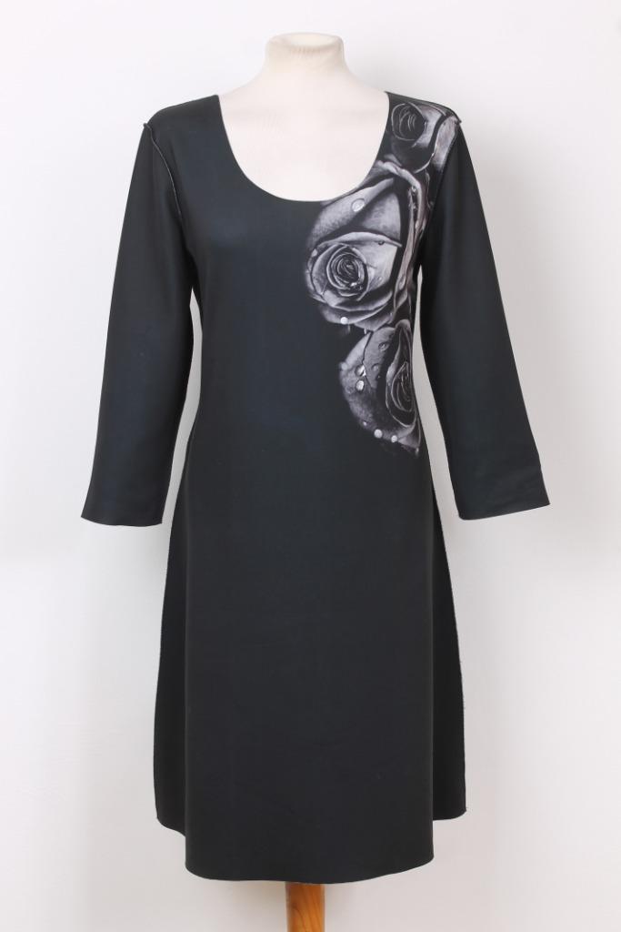 Reversible jurk van ANIMAPOP maat 42, Kleding | Dames, Jurken, Zo goed als nieuw, Maat 42/44 (L), Zwart, Boven de knie, Verzenden