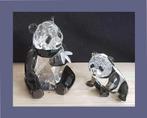 Swarovski Panda Moeder + Baby met doos, omdoos + certificaat, Verzamelen, Swarovski, Ophalen of Verzenden, Zo goed als nieuw, Figuurtje
