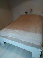 Tweepersoonsbed evt met dekbed, Huis en Inrichting, Wit, Tweepersoons, Zo goed als nieuw, Hout