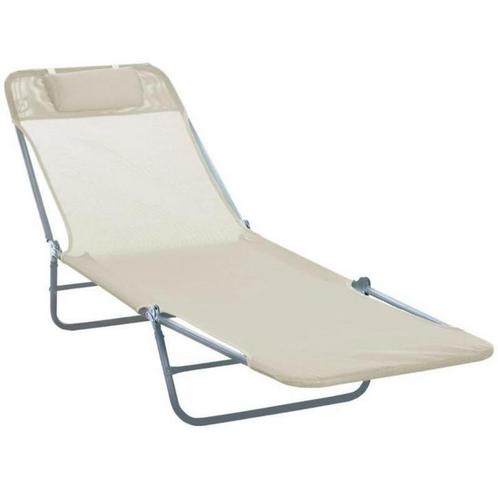 Inklapbaar Ligbed met Verstelbare Rugleuning NIEUW IN DOOS, Tuin en Terras, Tuinmeubel-accessoires, Nieuw, Ophalen of Verzenden