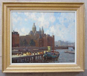 ==stadsgezicht AMSTERDAM=== Herman Bogman jr 1890-1975 == beschikbaar voor biedingen