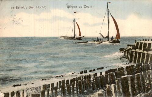 Bergen op Zoom - Schelde, Verzamelen, Ansichtkaarten | Nederland, Gelopen, Noord-Brabant, Voor 1920, Ophalen of Verzenden
